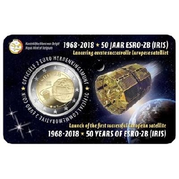 2 euro sběratelské Belgie 2018 Satelit UNC