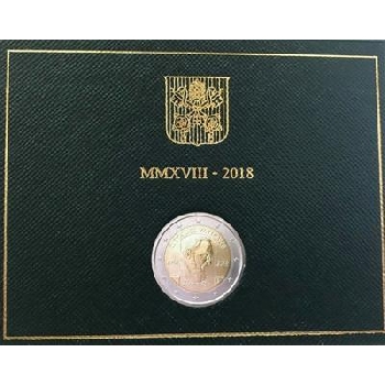 2 euro sběratelské Vatikán 2018  Otec Pio UNC