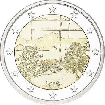 2 euro sběratelské Finsko 2018 Sauna UNC