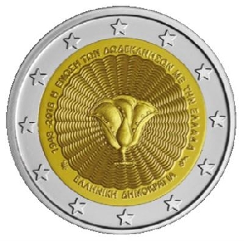 2 euro sběratelské Řecko 2018 Dodekany UNC