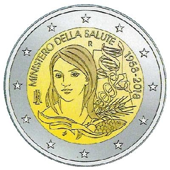 2 euro sběratelské Itálie 2018 Zdravotnictví UNC