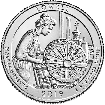 Quarter 25 cent 2019 S Lowell