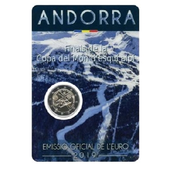 2 euro sběratelské Andora 2019 Alpské lyžování BU