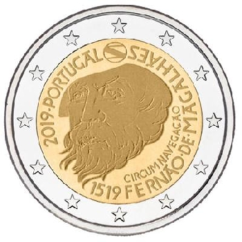 2 euro sběratelské Portugalsko 2019 Magellan UNC