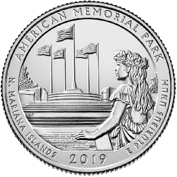 Quarter 25 cent 2019 P Memorial