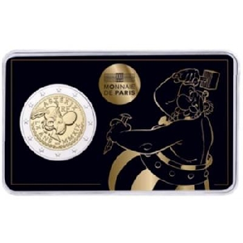 2 euro sběratelské Francie 2019 Obelix BU karta
