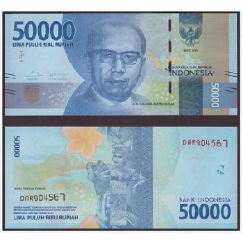 bankovka 50000 rupií 2016