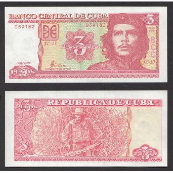 bankovka 3 Kubánské pesos