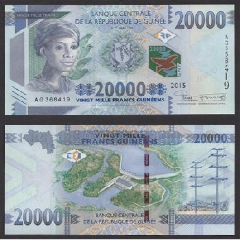 bankovka 20000 Guinejských franků