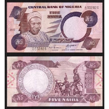 Bankovka 5 Nigerijských nair 2