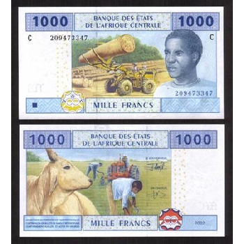bankovka 1000 franků