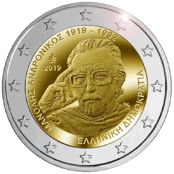 2 euro sběratelské Řecko 2019 Andronikos UNC