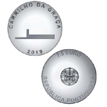 7 5 euro Portugalsko 2019  Carrilho da Graca