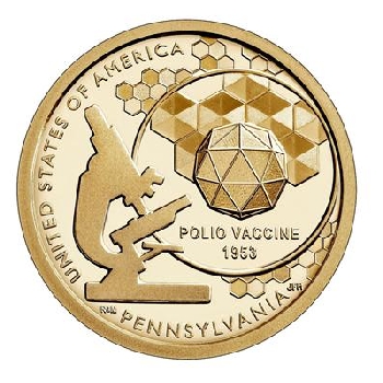 USA 1 dolar 2019 Pennsylvania P