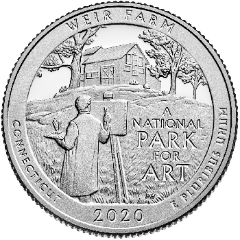 Quarter 25 cent 2020 S Weir Farm