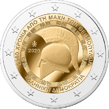 2 euro sběratelské Řecko 2020 Termopyly UNC