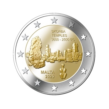 2 euro sběratelské Malta 2020 Skorba UNC