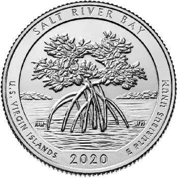 Quarter 25 cent 2020 S Salt River Bay