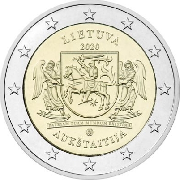 2 euro sběratelské Litva 2020 Aukštaitija