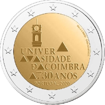 2 euro sběratelské Portugalsko 2020 Coimbra UNC