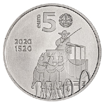 5 euro Portugalsko 2020 Pošta