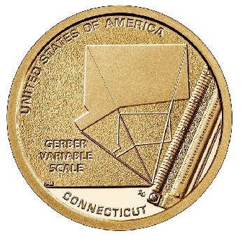 USA 1 dolar 2020 Connecticut D