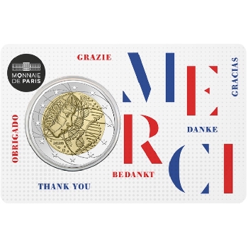 2 euro sběratelské Francie 2020 Lékařství Merci