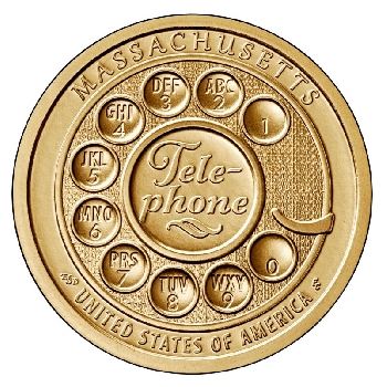 USA 1 dolar 2020 Massachusetts P