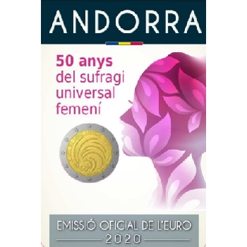2 euro sběratelské Andora 2020 Ženy BU