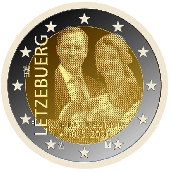 2 euro sběratelské Lucembursko 2020 Karel Foto