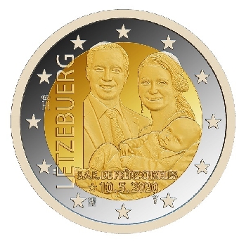 2 euro sběratelské Lucembursko 2020 Karel Reliéf