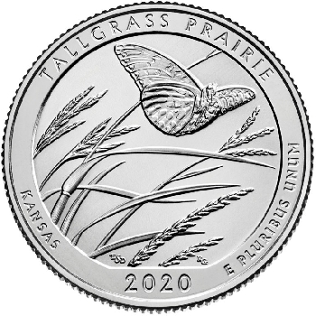 Quarter 25 cent 2020 P Tallgrass Prairie