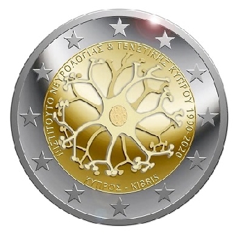 2 euro sběratelské Kypr 2020 UNC