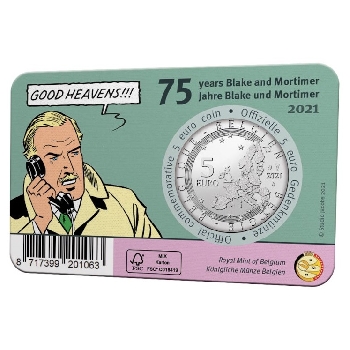 5 euro Belgie 2021 BU Mortimer – foto 2