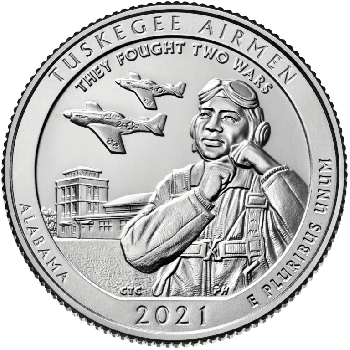 Quarter 25 cent 2021 D Tuskegee Airmen