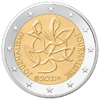 2 euro sběratelské Finsko 2021 Žurnalistika UNC