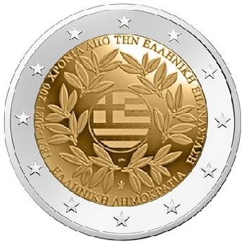 2 euro sběratelské Řecko 2021 Revoluce UNC