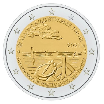 2 euro sběratelské Finsko 2021 Alandy UNC
