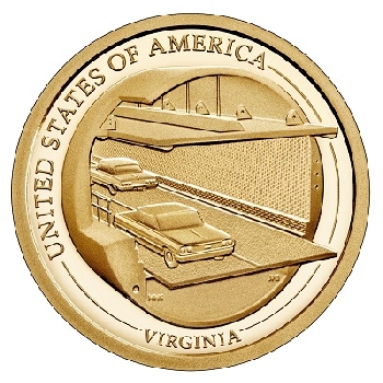 USA 1 dolar 2021 Virginia D