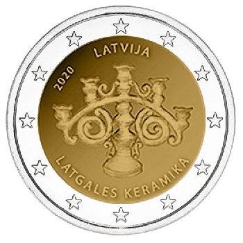 2 euro sběratelské Lotyšsko 2020