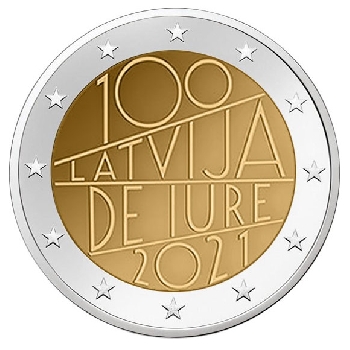 2 euro sběratelské Lotyšsko 2021