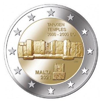 2 euro sběratelské Malta 2021 Tarxien