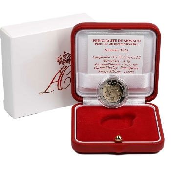 2 euro sběratelské Monako 2021 proof