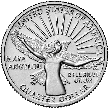 Quarter 25 cent 2022 D Maya Angelou