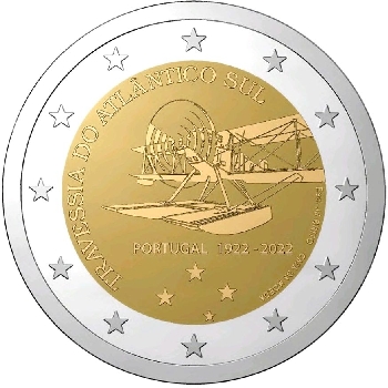 2 euro sběratelské Portugalsko 2022 Přelet UNC
