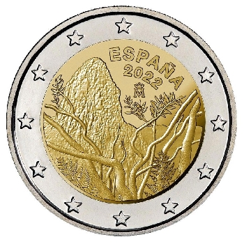 2 euro sběratelské Španělsko 2022 Garajonay UNC