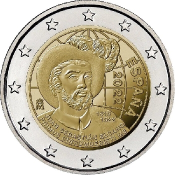 2 euro sběratelské Španělsko 2022 Obeplutí UNC