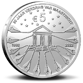 5 euro Holandsko 2022 Maastrichtská smlouva