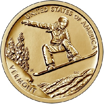 USA 1 dolar 2022 Vermont D