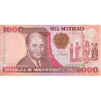 bankovka 1000 mosambických meticalů